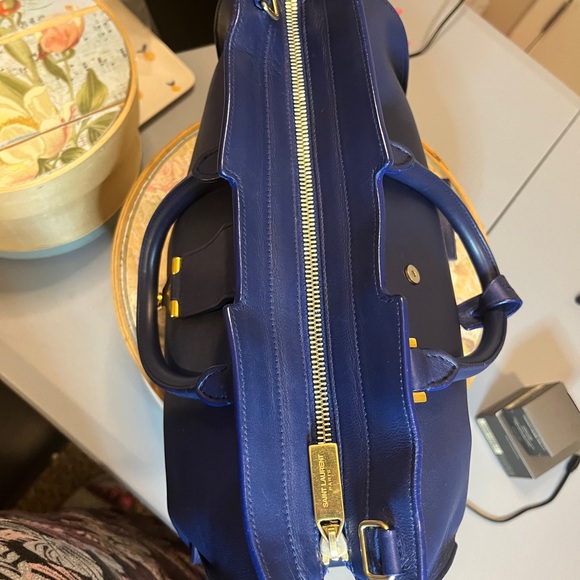 Yves Saint Laurent YSL Blue Leather Cabas Chyc - Picture 12 of 17